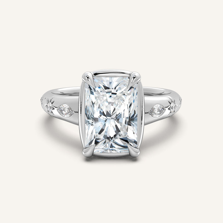 Image for Faux Bezel Engagement Ring | Platinum