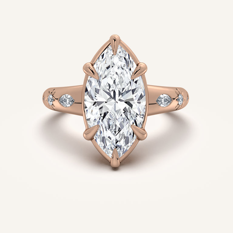 Image for Faux Bezel Engagement Ring | 14k Rose Gold