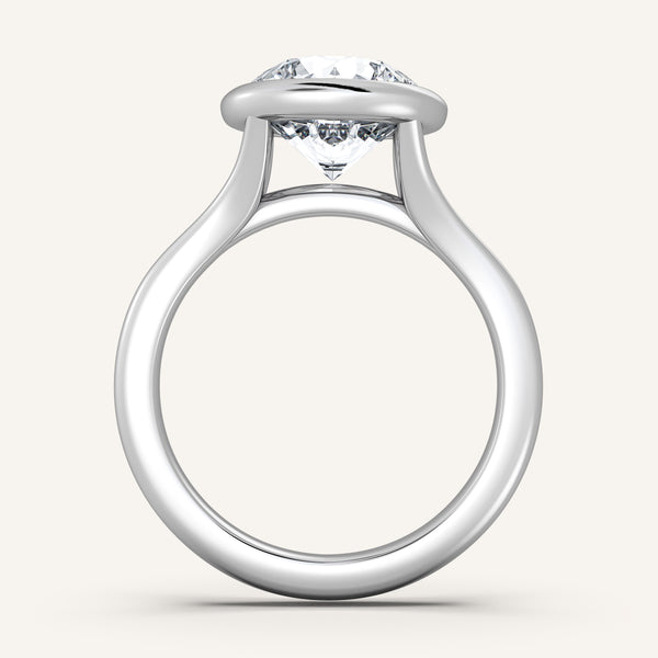 Split Cathedral Bezel | Platinum