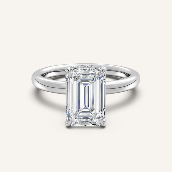 Eternite Hidden Halo Engagement Ring | 18k White Gold
