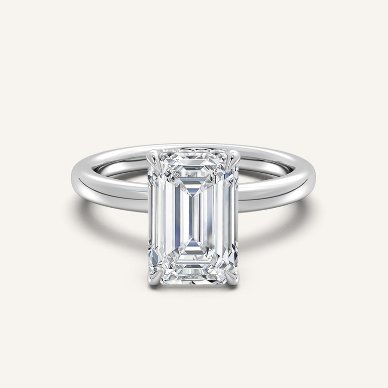 Image for Eternite Hidden Halo Engagement Ring | 18k White Gold
