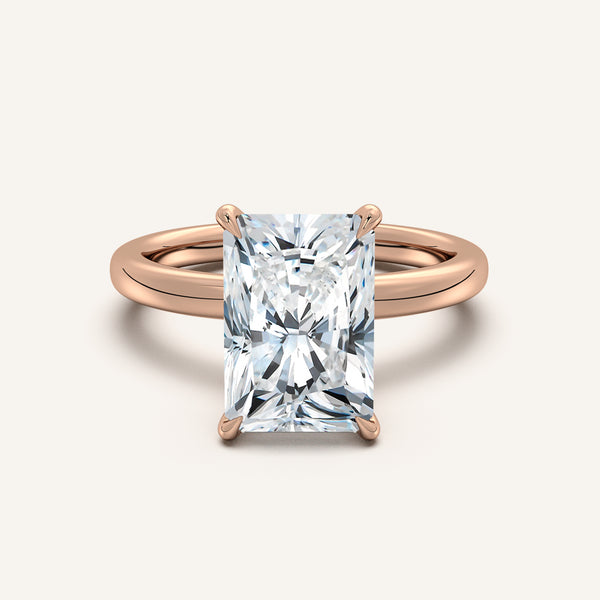 Eternite Hidden Halo Engagement Ring | 14k Rose Gold