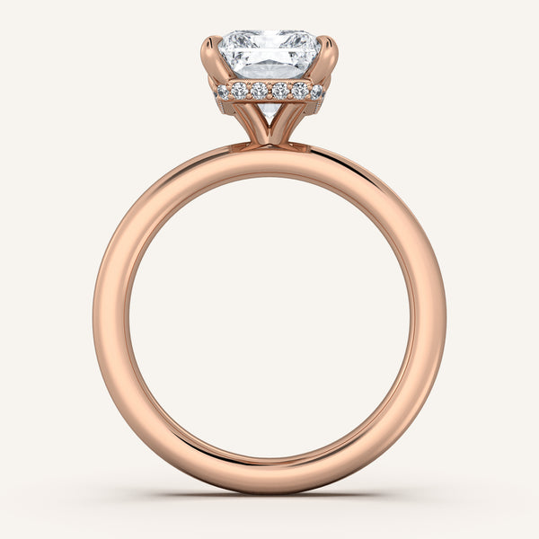 Eternite Hidden Halo Engagement Ring | 14k Rose Gold