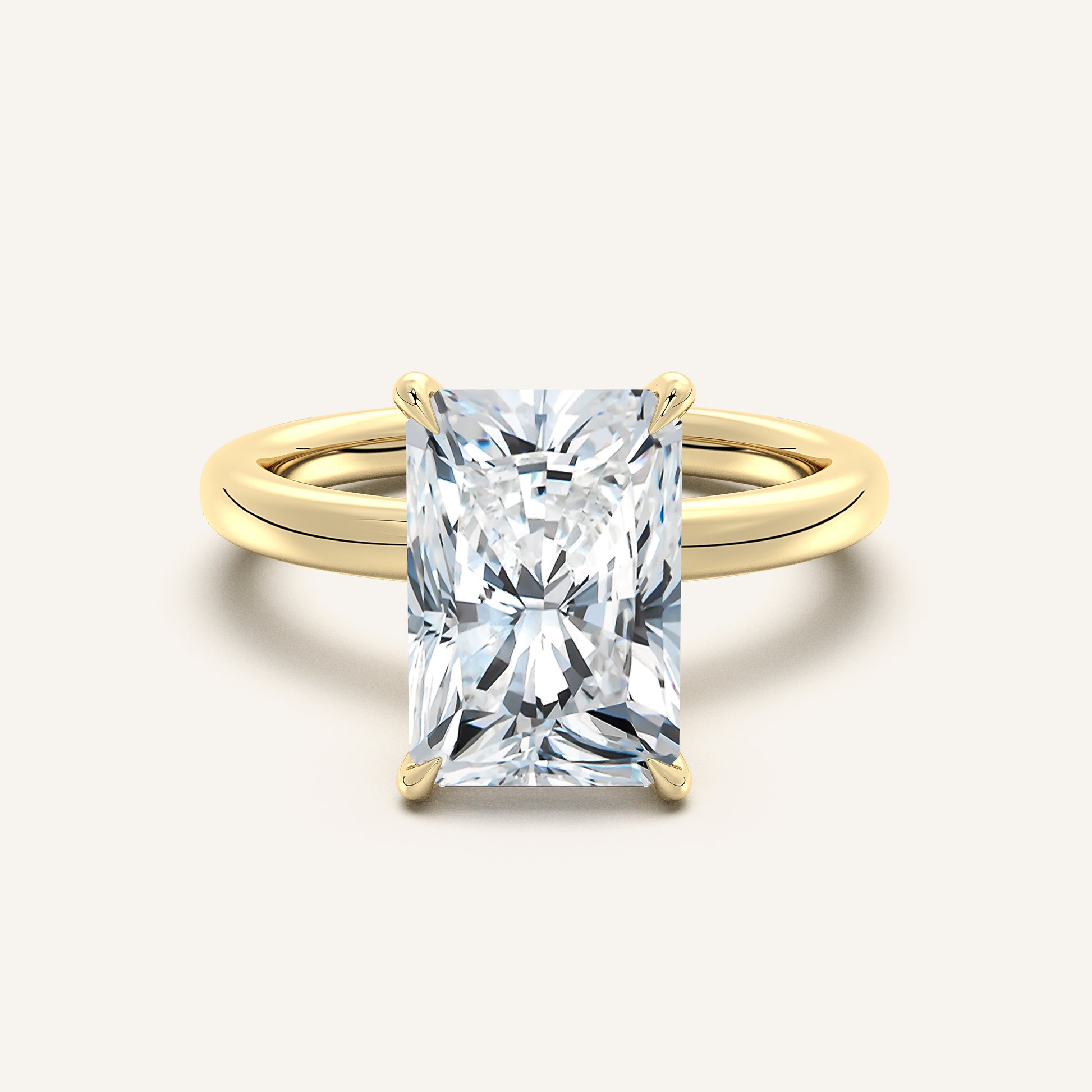 Eternite Hidden Halo | 14k Yellow Gold