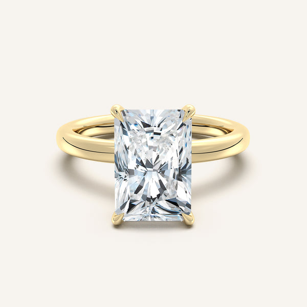 Eternite Hidden Halo Engagement Ring | 18k Yellow Gold