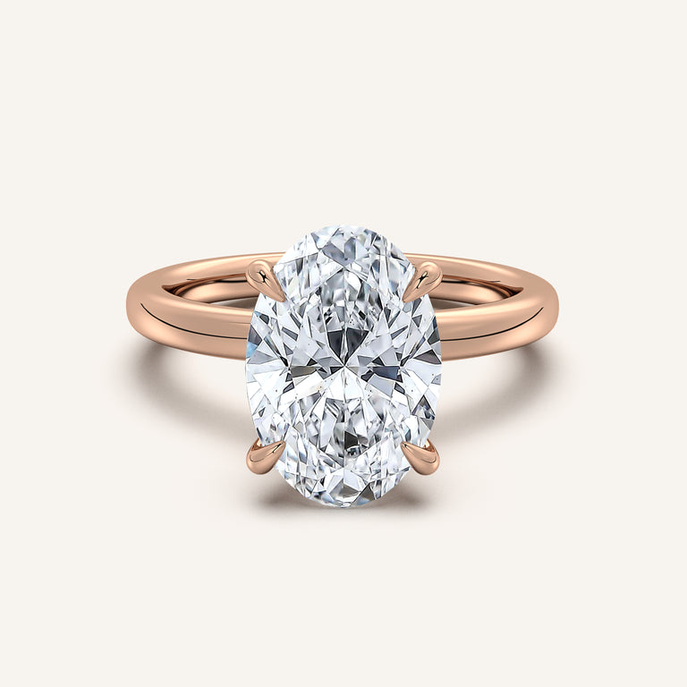 Image for Eternite Hidden Halo Engagement Ring | 14k Rose Gold