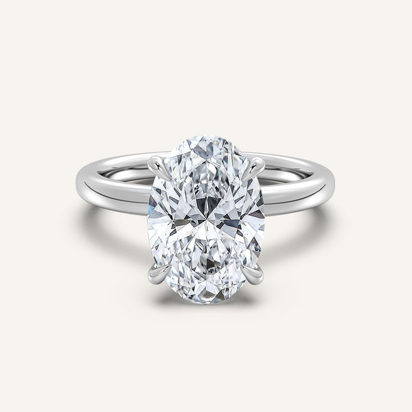 Eternite Hidden Halo Engagement Ring | 18k White Gold