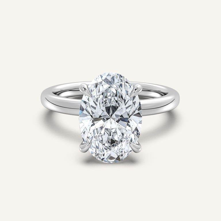 Image for Eternite Hidden Halo Engagement Ring | 18k White Gold