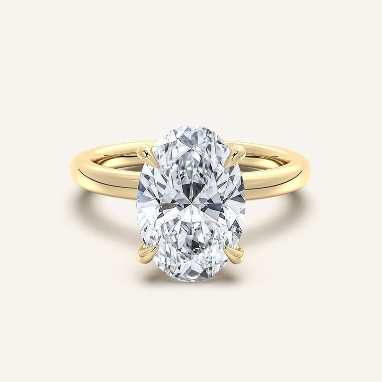 Image for Eternite Hidden Halo Engagement Ring | 14k Yellow Gold