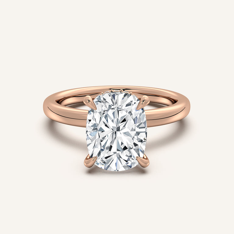 Image for Eternite Hidden Halo Engagement Ring | 14k Rose Gold