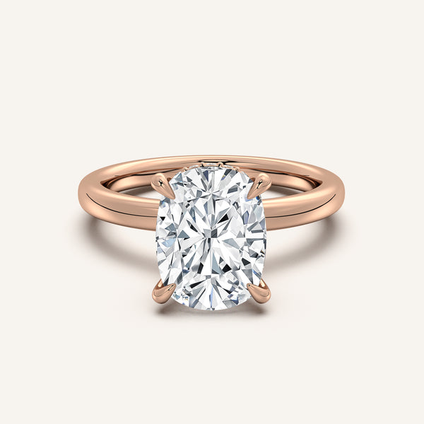 Eternite Hidden Halo | 18k Rose Gold