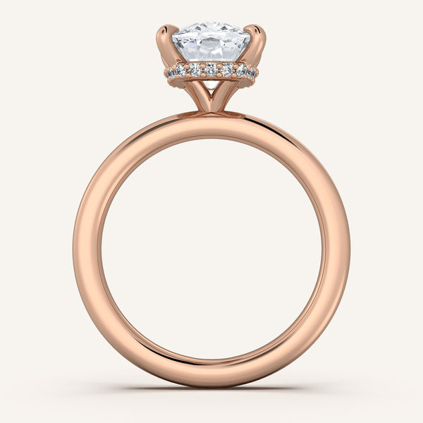 Eternite Hidden Halo | 14k Rose Gold