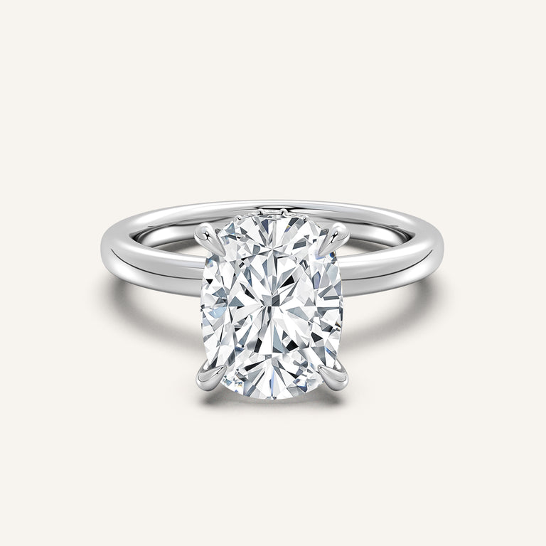 Image for Eternite Hidden Halo Engagement Ring | 14k White Gold