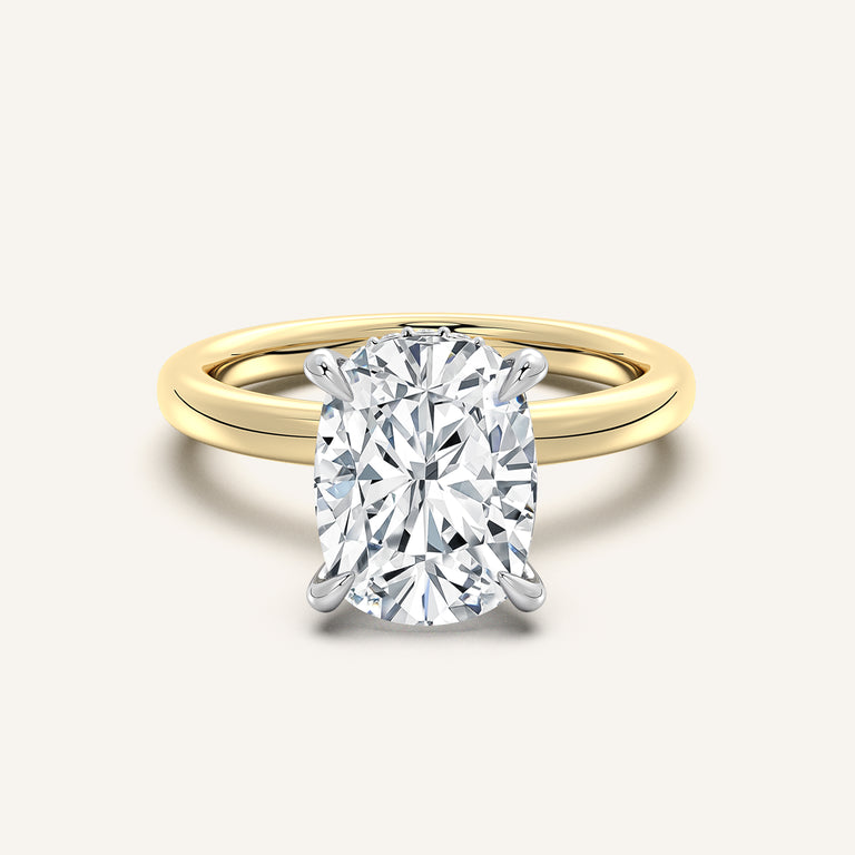 Image for Eternite Hidden Halo Engagement Ring | 14k Two Tone