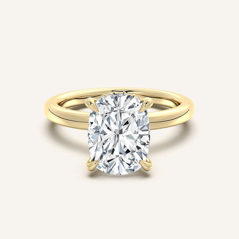 Image for Eternite Hidden Halo Engagement Ring | 18k Yellow Gold