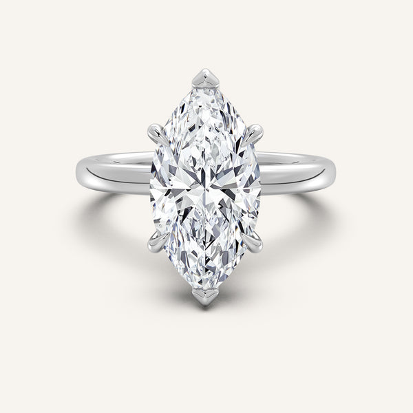 Eternite Hidden Halo Engagement Ring | 18k White Gold