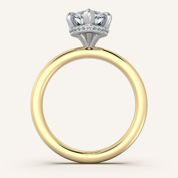 Eternite Hidden Halo | 18k Two Tone