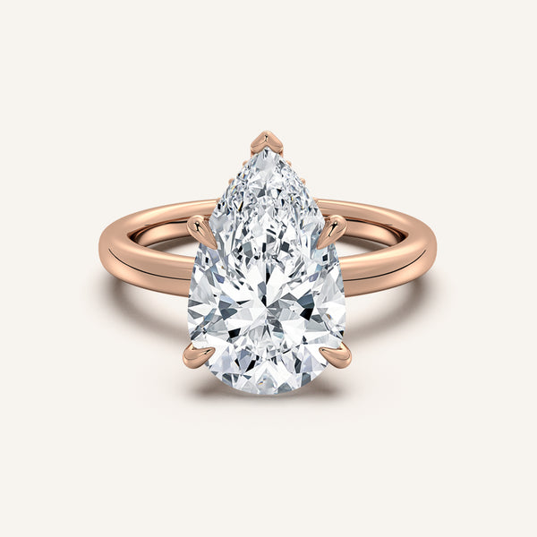 Eternite Hidden Halo Engagement Ring | 14k Rose Gold