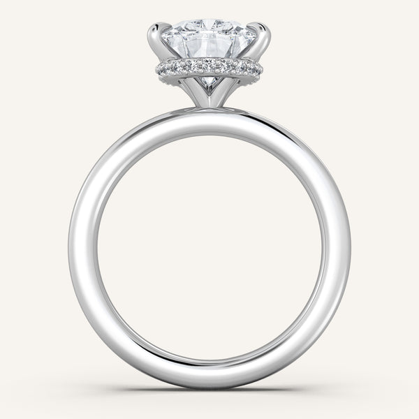 Eternite Hidden Halo Engagement Ring | Platinum