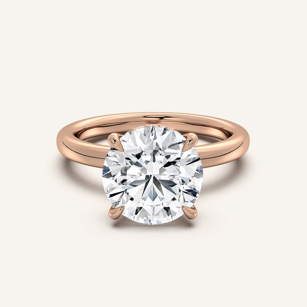 Eternite Hidden Halo Engagement Ring | 14k Rose Gold