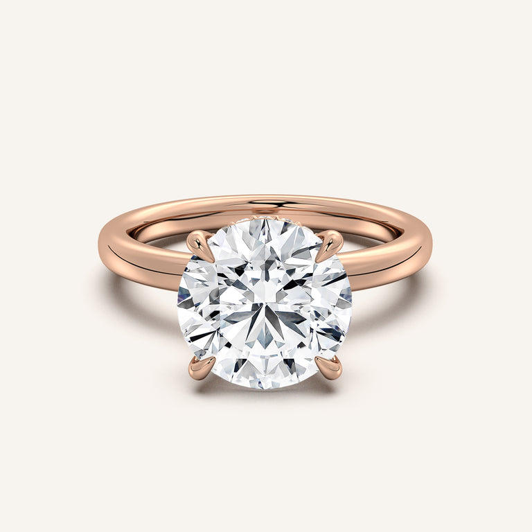 Image for Eternite Hidden Halo Engagement Ring | 18k Rose Gold