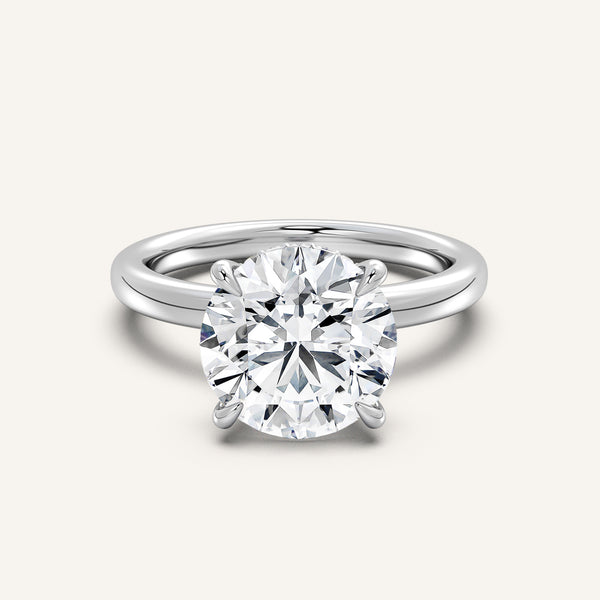 Eternite Hidden Halo Engagement Ring | 14k White Gold