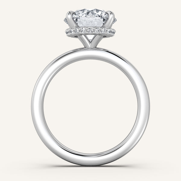 Eternite Hidden Halo Engagement Ring | Platinum