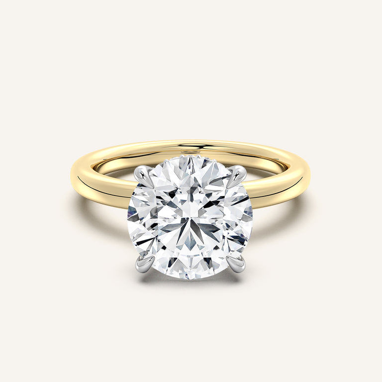 Image for Eternite Hidden Halo Engagement Ring | 18k Two Tone