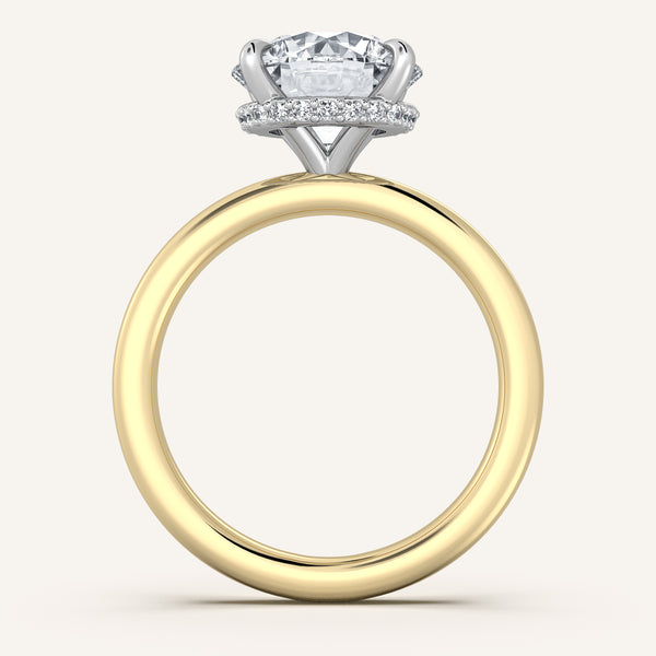 Eternite Hidden Halo | 14k Two Tone