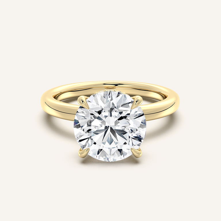 Image for Eternite Hidden Halo Engagement Ring | 18k Yellow Gold