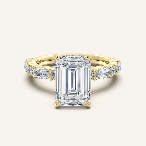 Bubble Band Hidden Halo | 18k Yellow Gold