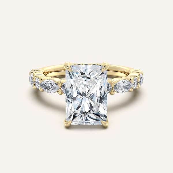 Bubble Band Hidden Halo | 18k Yellow Gold