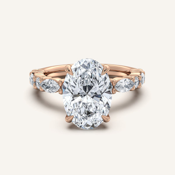 Bubble Band Hidden Halo | 18k Rose Gold