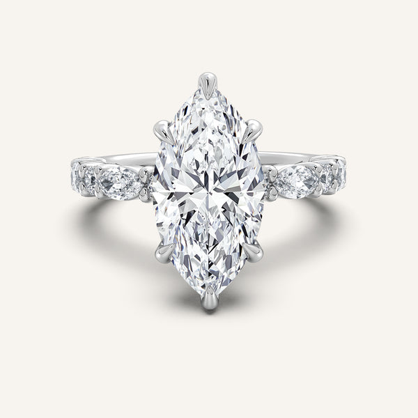 Bubble Band Hidden Halo | 18k White Gold