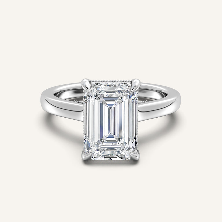 Image for Heirloom Cathedral Engagement Ring | 14k White Gold