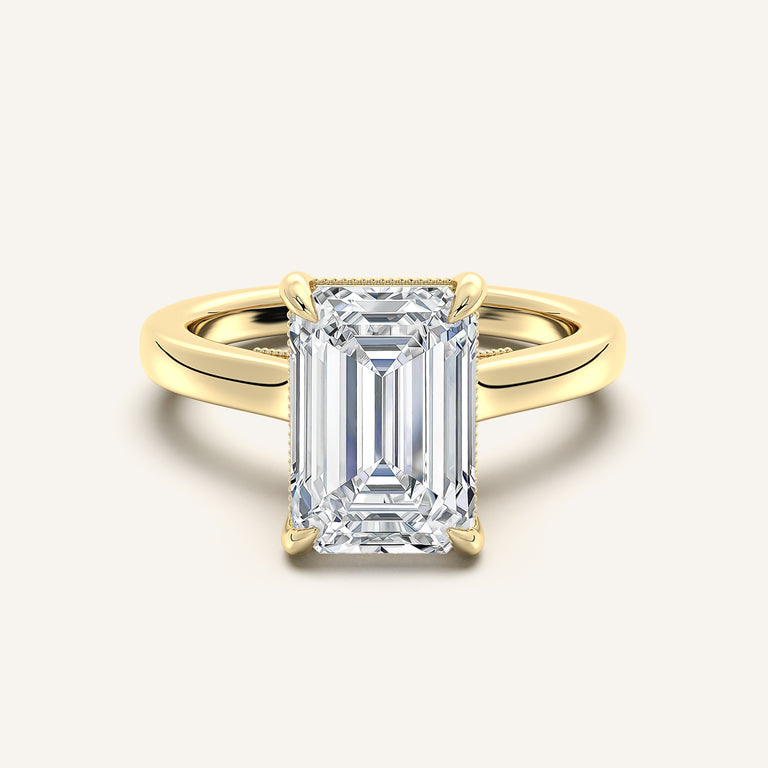 Image for Heirloom Cathedral Engagement Ring | 14k Yellow Gold