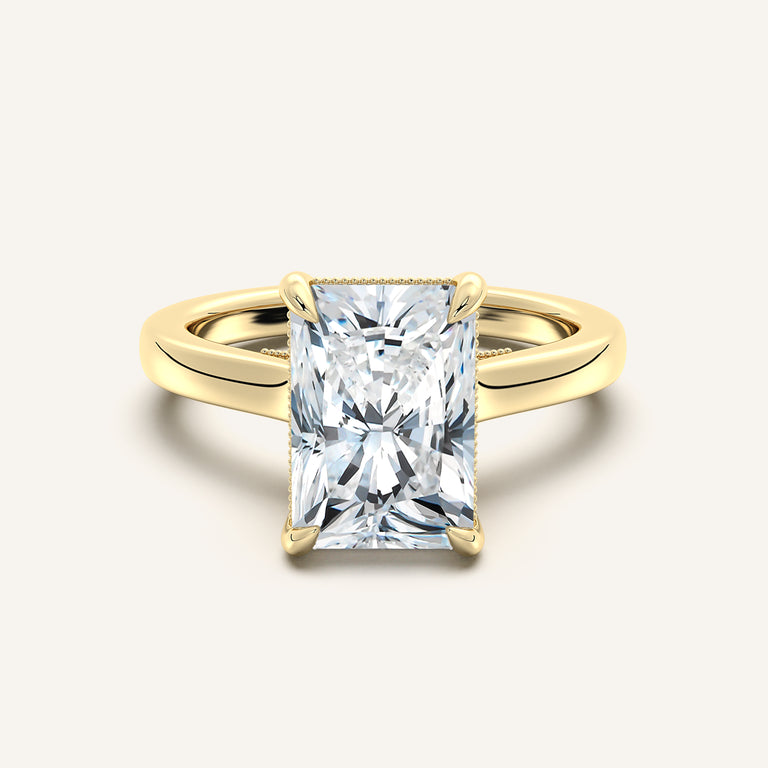Image for Heirloom Cathedral Engagement Ring | 18k Yellow Gold