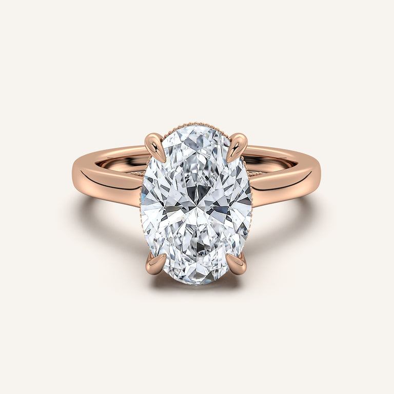 Image for Heirloom Cathedral Engagement Ring | 14k Rose Gold