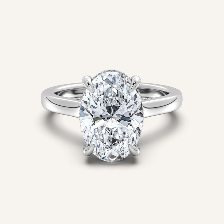 Image for Heirloom Cathedral Engagement Ring | 18k White Gold