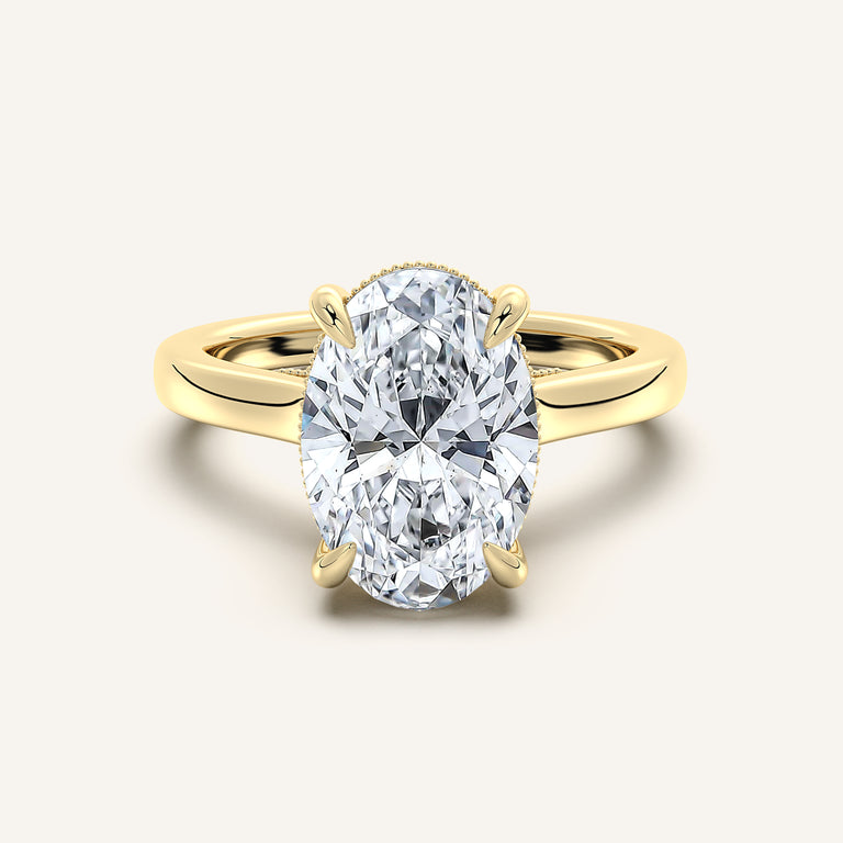 Image for Heirloom Cathedral Engagement Ring | 14k Yellow Gold