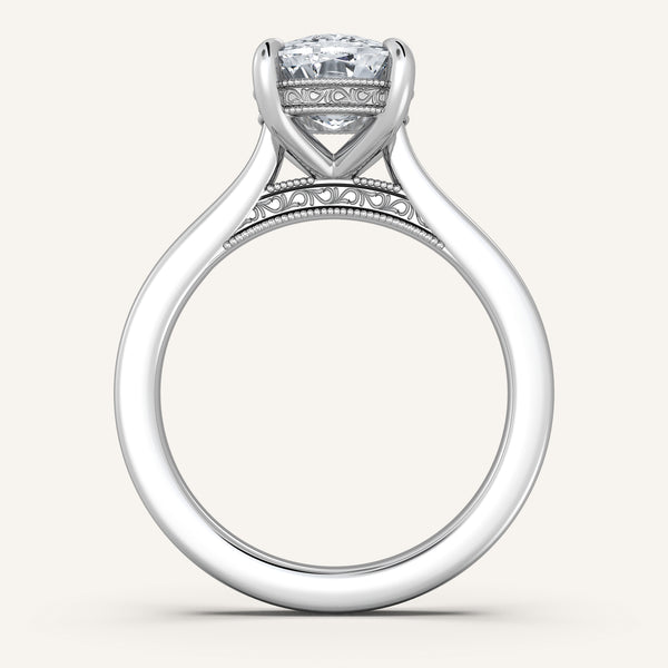 Heirloom Cathedral Engagement Ring | Platinum