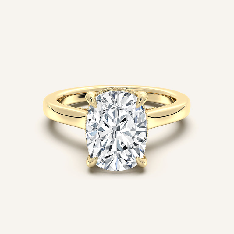 Image for Heirloom Cathedral Engagement Ring | 18k Yellow Gold