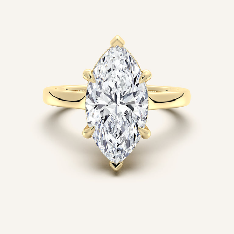 Image for Heirloom Cathedral Engagement Ring | 14k Yellow Gold
