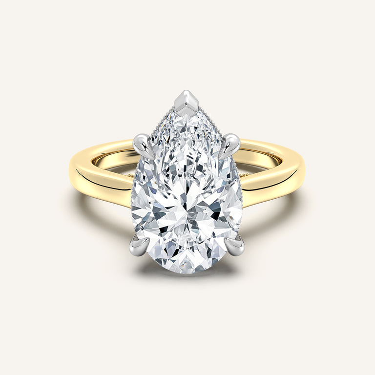 Image for Heirloom Cathedral Engagement Ring | 18k Two Tone