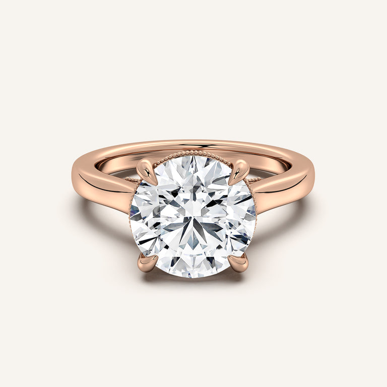 Image for Heirloom Cathedral Engagement Ring | 14k Rose Gold