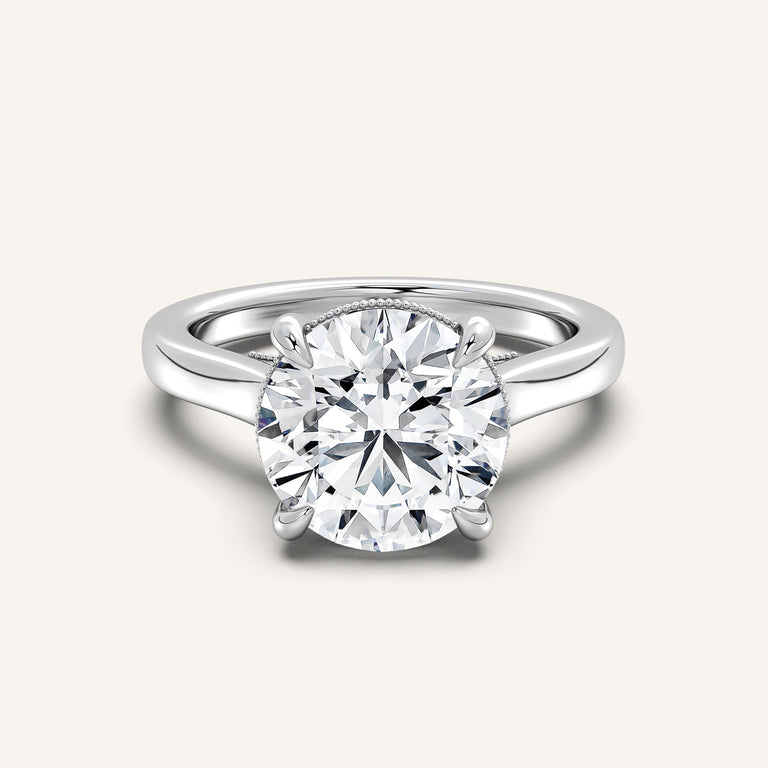 Image for Heirloom Cathedral Engagement Ring | 18k White Gold