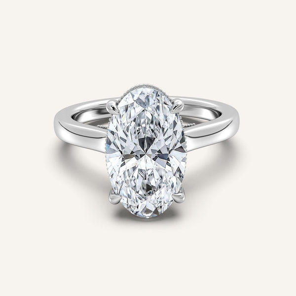 Moval Heirloom Cathedral Engagement Ring | Platinum