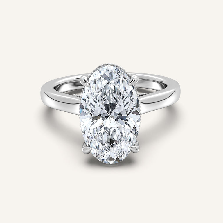 Image for Moval Heirloom Cathedral Engagement Ring | Platinum