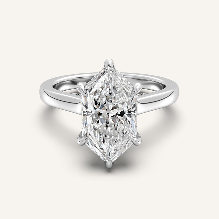 Image for Dutch Marquise Heirloom Cathedral Engagement Ring | Platinum