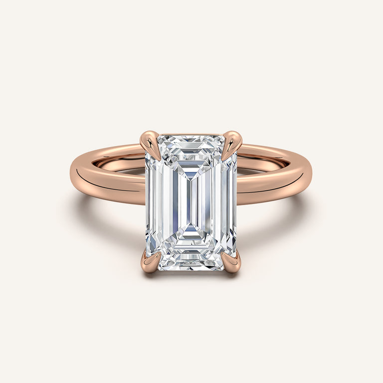 Image for Low Set Engagement Ring | 14k Rose Gold